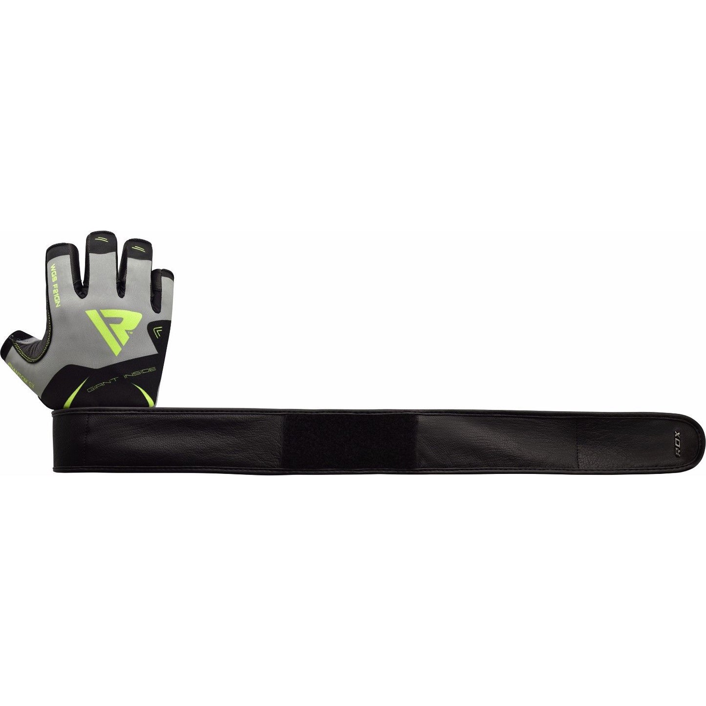 RDX F21 Gym Gloves with Wrist Strap Green