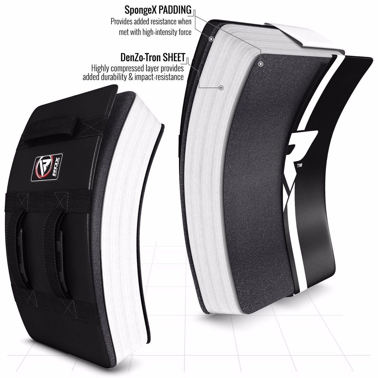 RDX T1 Curved Kick Shield Blue