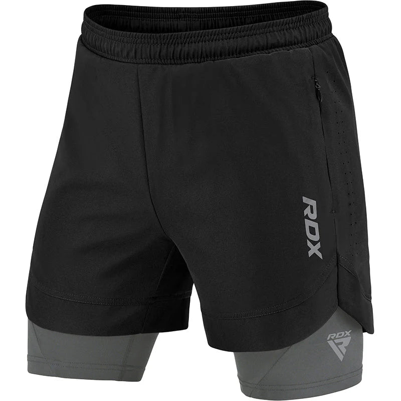 RDX T16 Black Hybrid Shorts