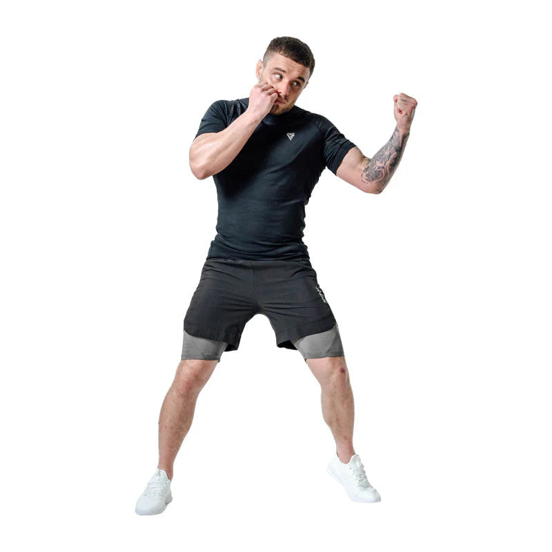 RDX T16 Black Hybrid Shorts