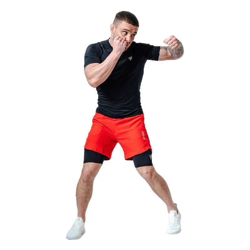 RDX T16 Red Hybrid Shorts