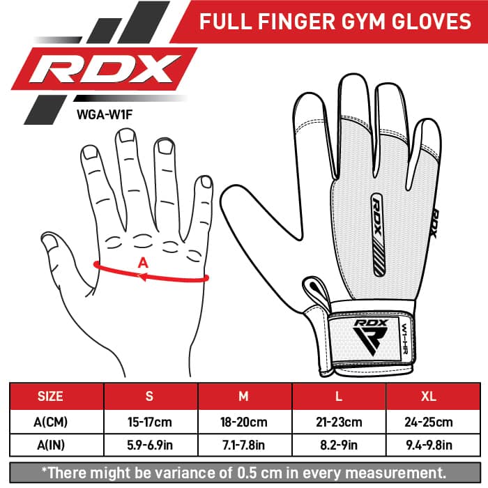 RDX W1 Full Finger Gym Gloves Army Green