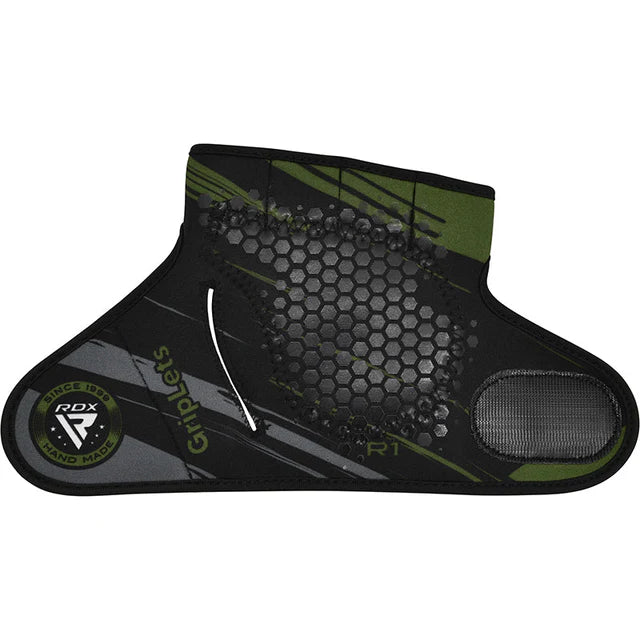 RDX R1 Weightlifting Grips Army Green
