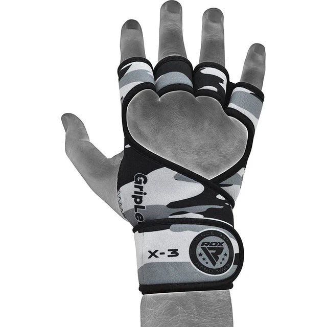 RDX X3 Weightlifting Grips White