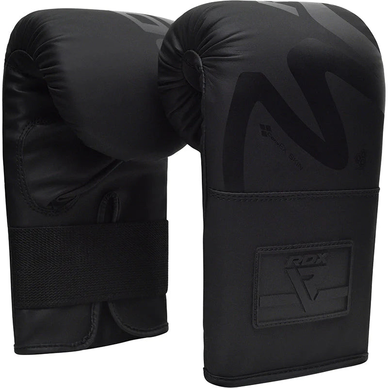 RDX F15 Noir Bag Gloves 4oz Black