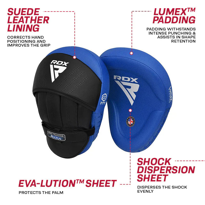 RDX APEX Pro Curved Focus Boxing Pads Blue