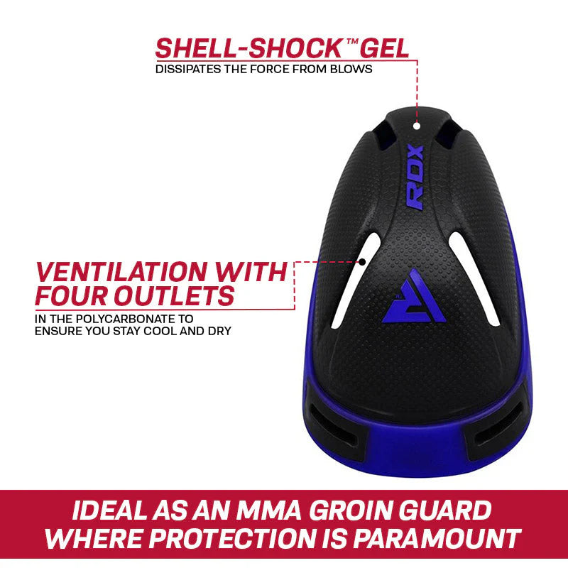 RDX CX Polygel Groin Cup Protector Blue