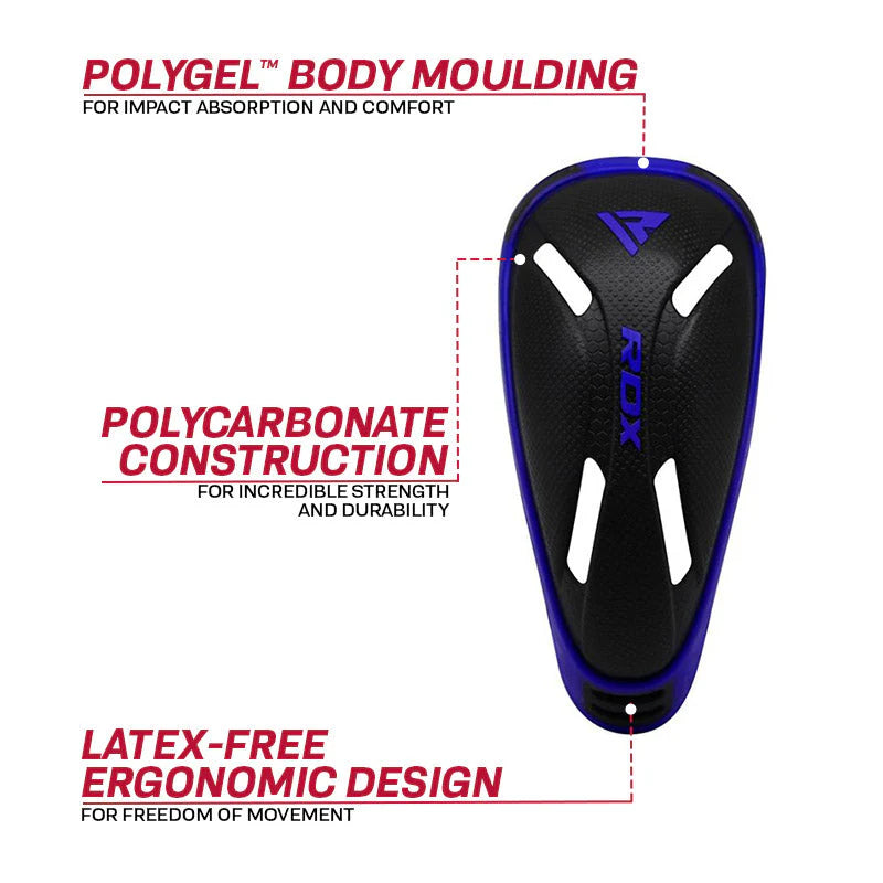 RDX CX Polygel Groin Cup Protector Blue
