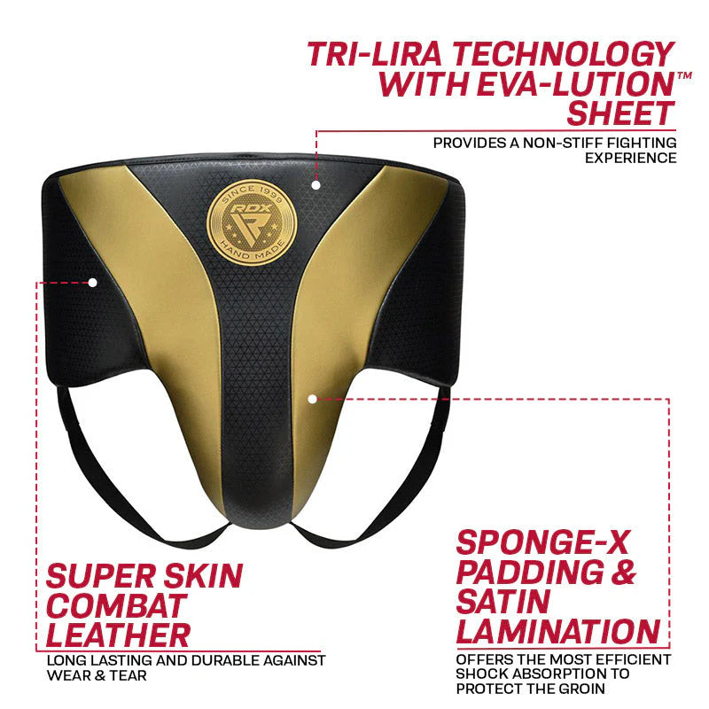 RDX L1 Mark Pro MMA Training Groin Guard Ce Certified Gold