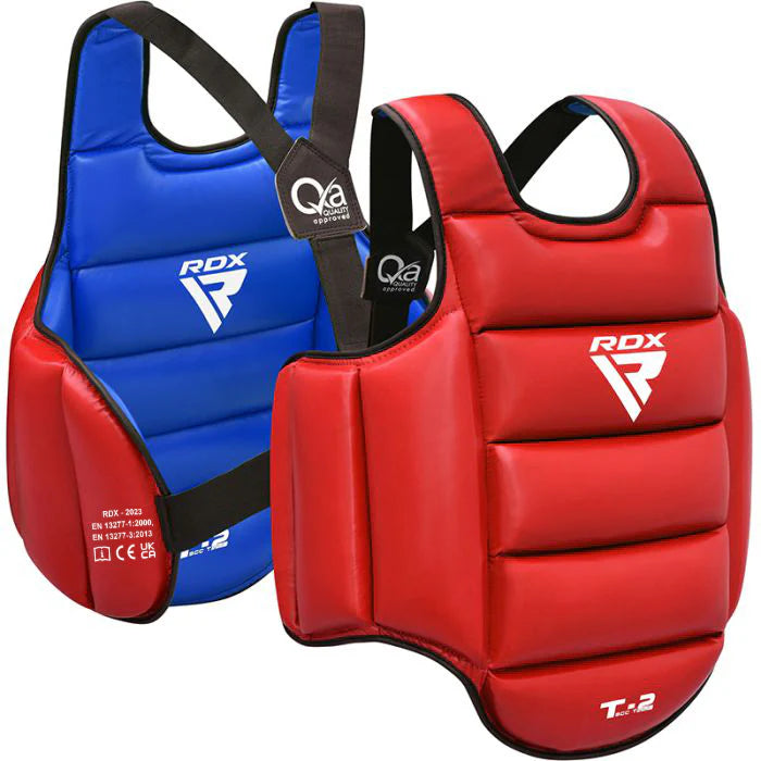 RDX T2 Chest Guard Red/Blue