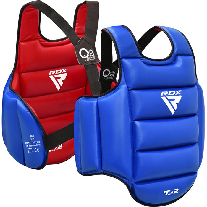 RDX T2 Chest Guard Red/Blue