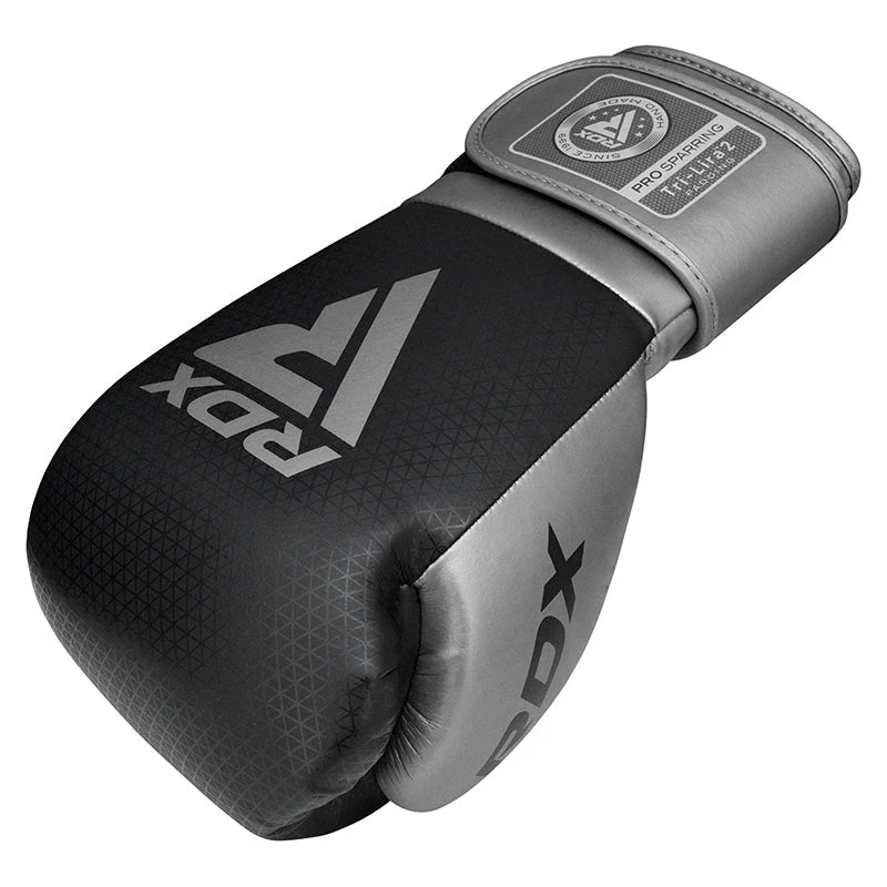 RDX L2 Mark Pro Sparring Boxing Gloves Hook and loop - Silver