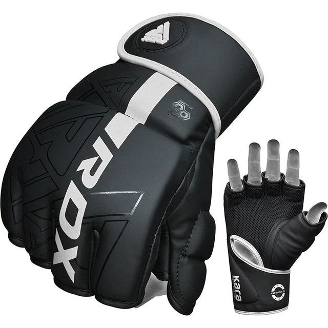 RDX F6 KARA MMA Training Grappling Gloves White