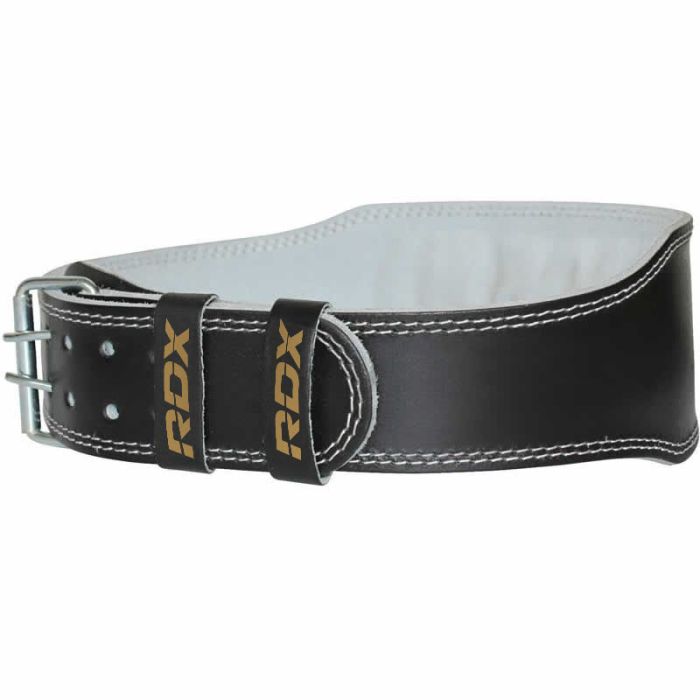 RDX 6'' Leather Weightlifting Gym Belt
