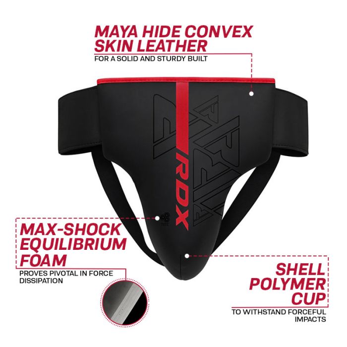 RDX F6 KARA Groin Guard Red