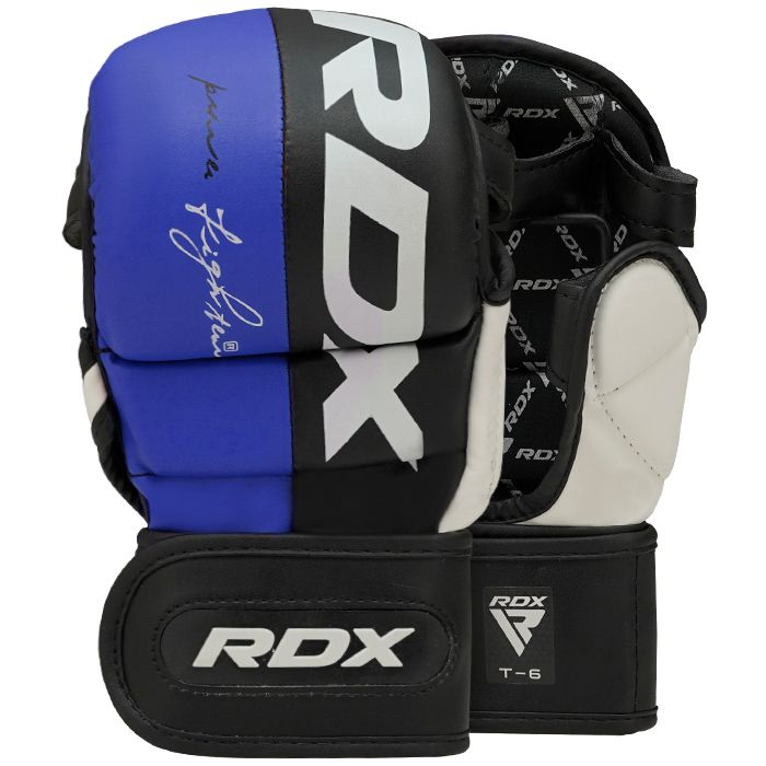RDX T6 MMA Sparring Gloves Blue