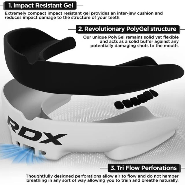 RDX 3W Mouth Guard - White