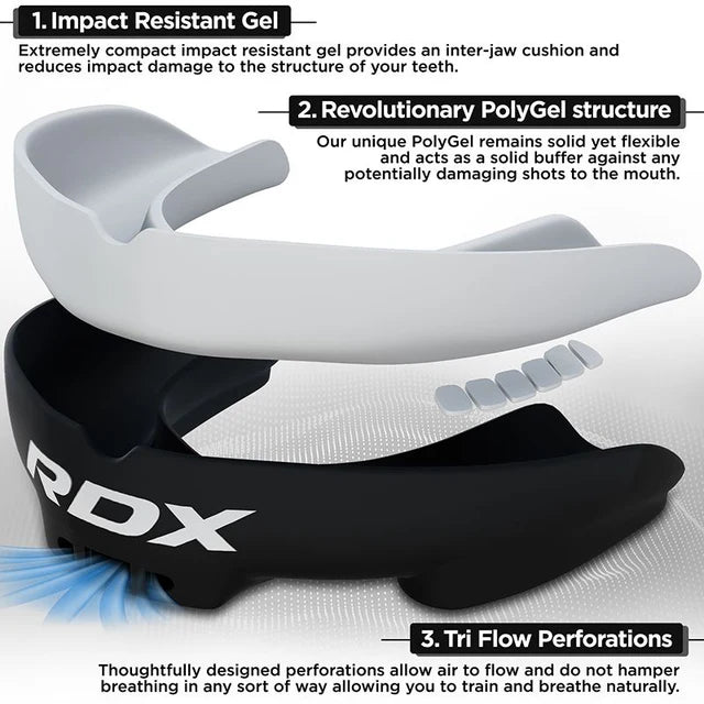 RDX 3W Mouth Guard - Black