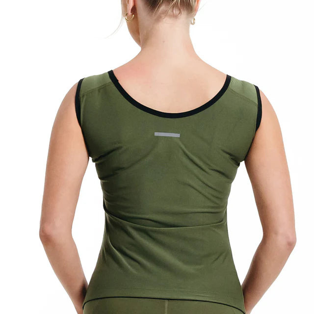 RDX W1 Women Sweat Vest Without - Army Green