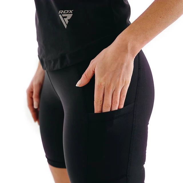 RDX W1 Women Sweat Shorts - Black