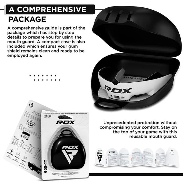 RDX 3W Mouth Guard - White