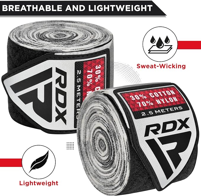 RDX WX Professional Boxing Hand Wraps Camo - 2,5m