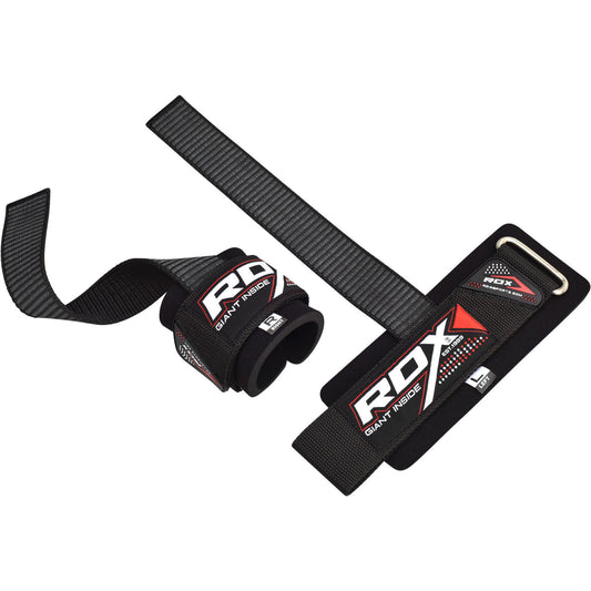 RDX W11 Weightlifting Straps Black