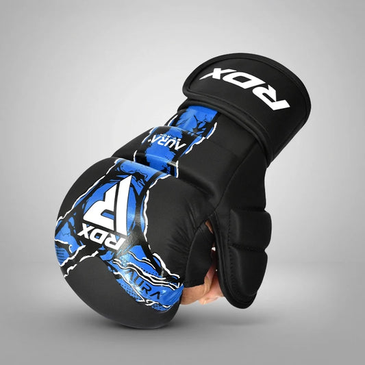 RDX F-17 Aura Plus Grappling Shooter Gloves - Blue