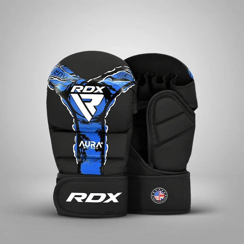 RDX F-17 Aura Plus Grappling Shooter Gloves - Blue