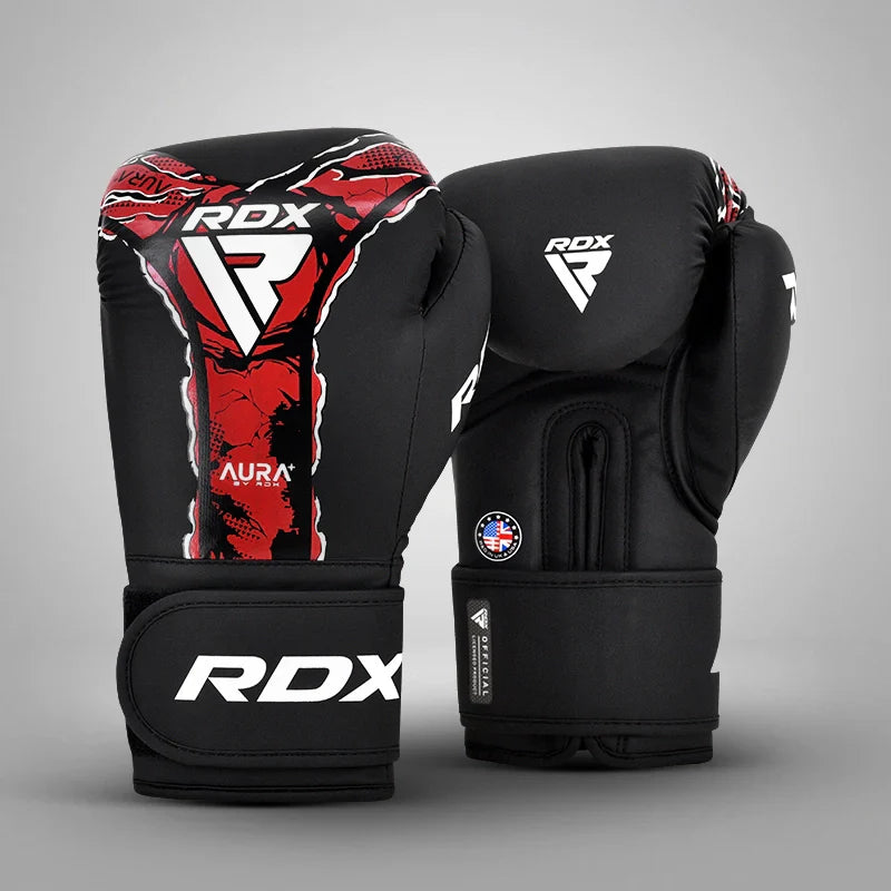 RDX F-17 Aura Plus Boxing Gloves - Red