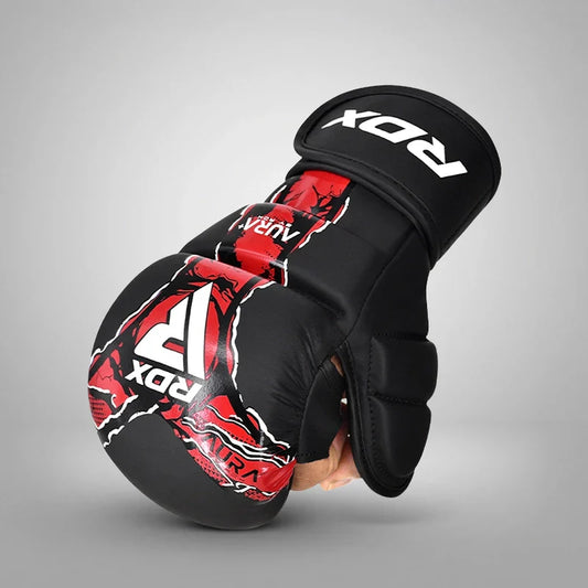 RDX F-17 Aura Plus Grappling Shooter Gloves - Red