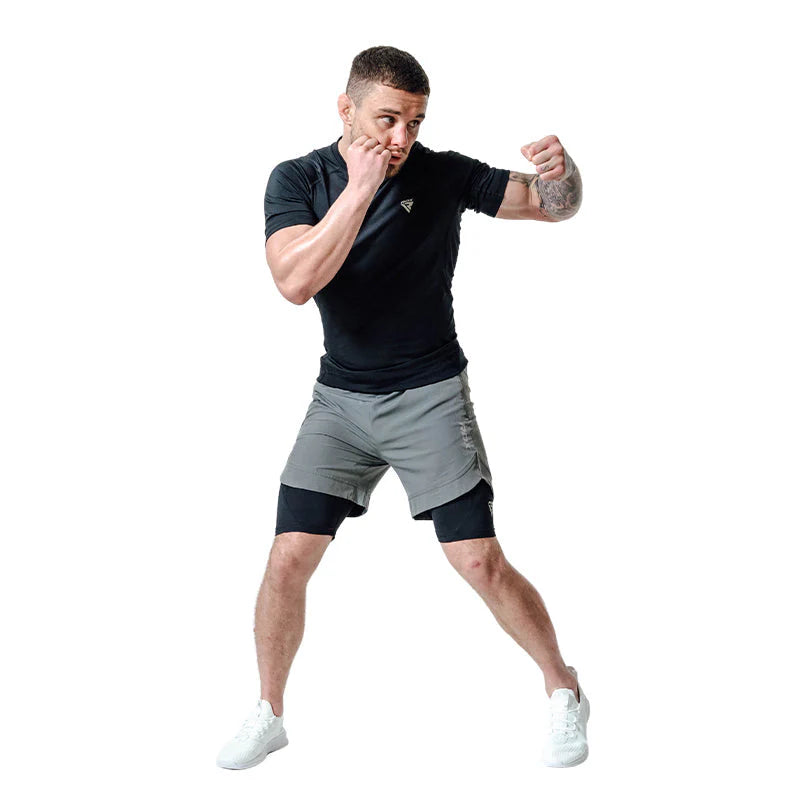 RDX T16 Grey Hybrid Shorts