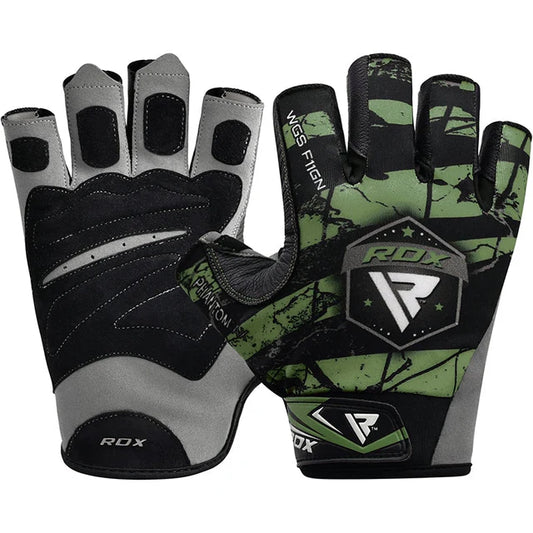 RDX F11 Camouflage Gym Workout Gloves Green