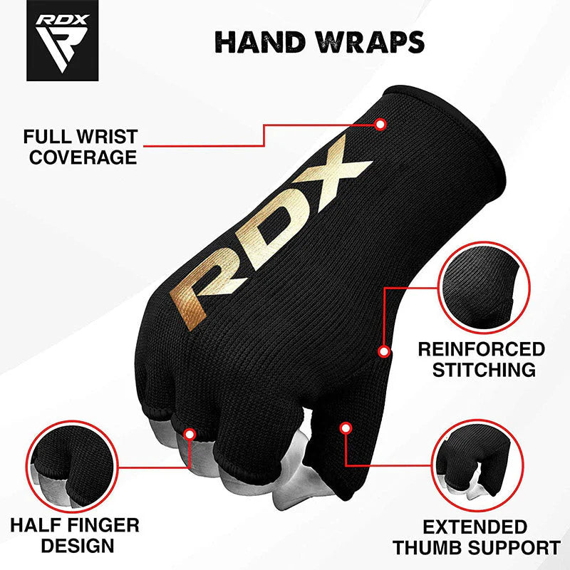 RDX IB Inner Gloves Hand Wraps Black