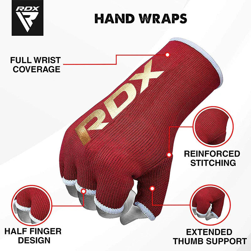 RDX IB Inner Gloves Hand Wraps Red