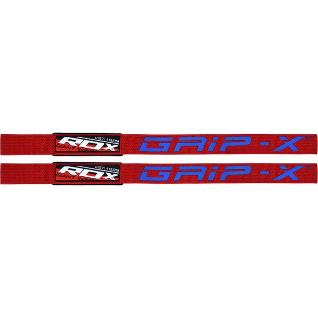 RDX W2 Weightlifting Straps Red