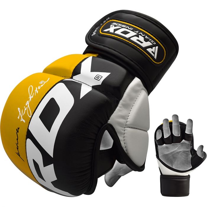 RDX T6 MMA Sparring Gloves Yellow