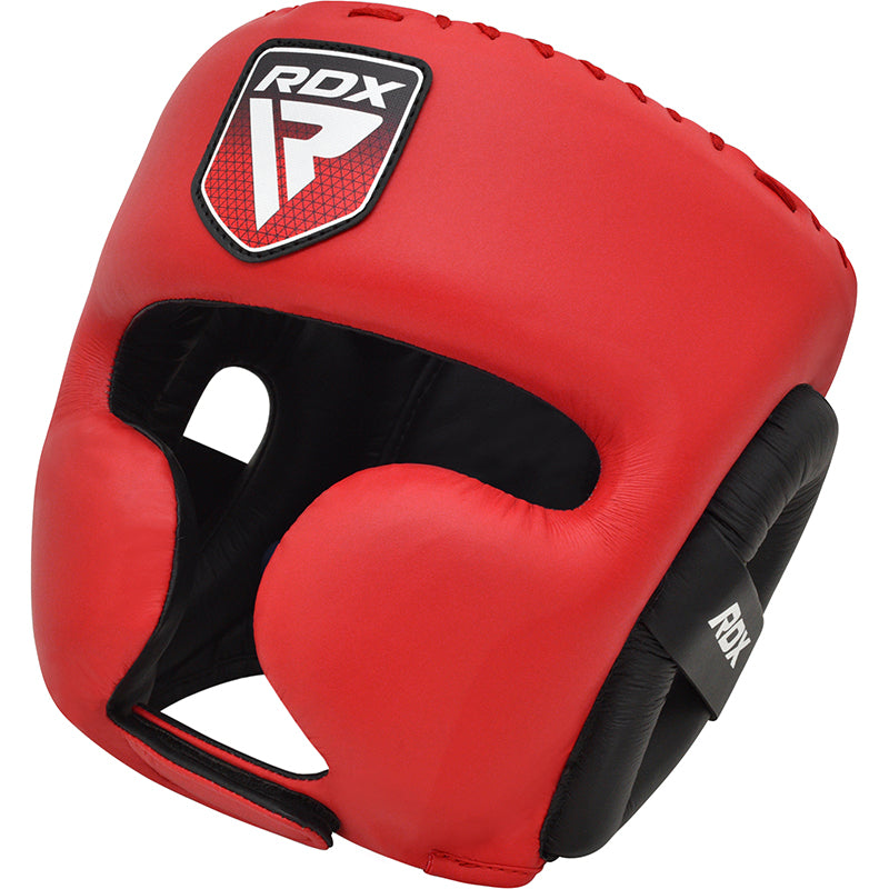 RDX APEX Pro Sparring Boxing Head Gear With Cheek Protector Red