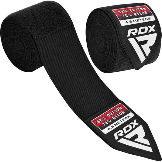 RDX WX Professional Boxing Hand Wraps Black
