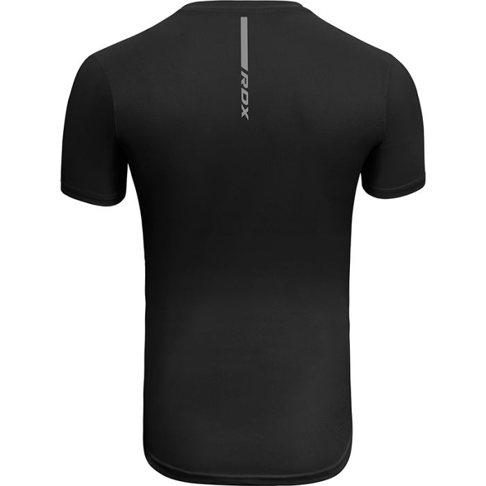 RDX T2 Black Short Sleeves Sweat-Wicking Gym T-Shirt