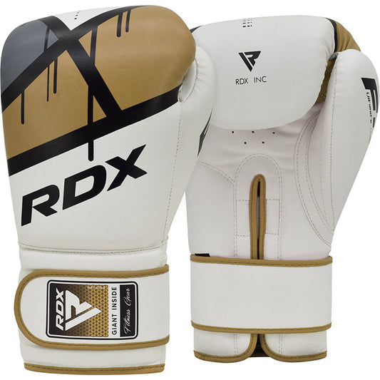 RDX F7 Boxing Gloves Gold