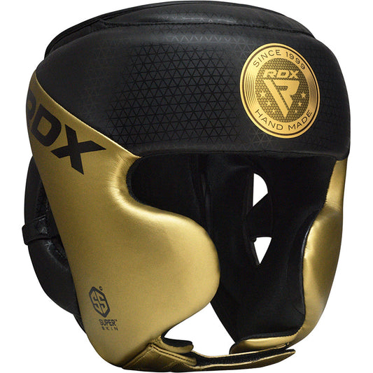 RDX L1 Mark Pro Cheek Boxing Training Head Guard - Gold