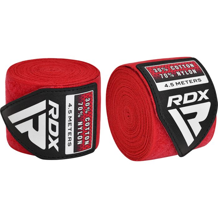 RDX WX Professional Boxing Hand Wraps Red